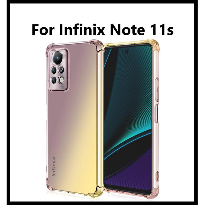 For Infinix Note 11S Anti-Shock Case,Crystal clear Cover Case [Shock ...