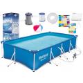 Bestway Rectangular Above Ground Steel Pro Frame Swimming Pool - 13 ft - No.56424. 