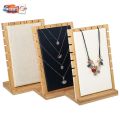 Jewelry Display Stand Wooden Board Vertical Storage Holder for Show Selling Display Case. 