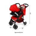 GRACO Stroller Travel Set  8 Big Tyres Alloy Foldable Baby Stroller Pram with Baby Carry Cot S-85KOJI. 