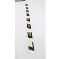 Matte Black Bonnet Letter Emblem "Legender" For Toyota Fortuner Legender. 