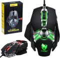 T wolf RGB Mechanical Gaming Mouse Adjustable 7000 DPI | T-Wolf Wolf Warrior Gaming Mouse V10 | For Windows XP, Vista, Windows 7, Windows 8 MAC | Marco Programming Gaming Mouse USB Wired 6400DPI 135G PUBG COUNTER STRIKE. 