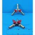 DreamsMart 3 Ways Solid Gas Pipe Y Valve Splitter Connector Jointer Pressure Increase Decrease Water Fluid Valve. 