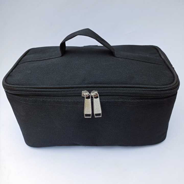 Classic Business Toiletry Bag Travel Cosmetic Bag, Made With Quality Parachute, Portable Water-proof Shaving Kit, Grooming Makeup Bag Pouch for Men & Women, Black