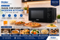 Haier HMW-20MPB Solo Microwave Oven 20L 700W | 5 Power Levels | Speed & Weight Defrost | Mechanical Control | Black. 