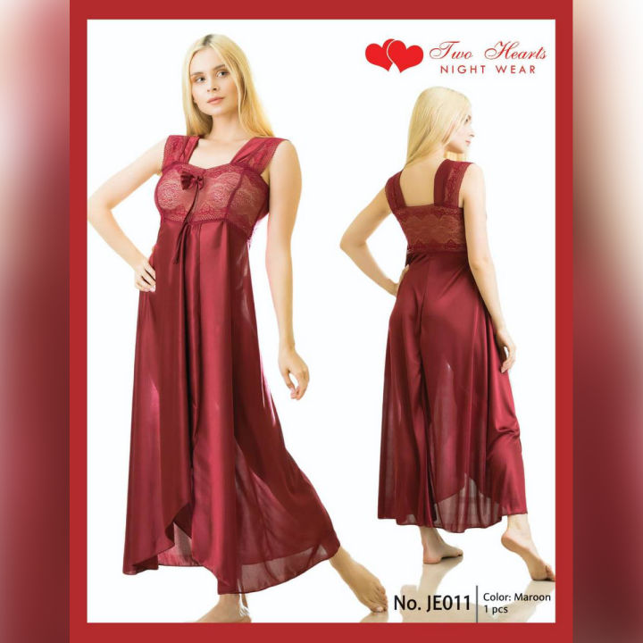 Nighty%20-%20Maroon%20Colour%20Long%20Ladies%20Night%20Suit%20For%20Women%20-%20Image%202