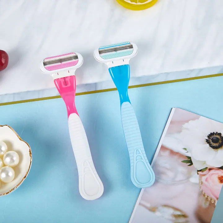 Women Safety Razor 3 Layers Shaving Razor Blades Face Leg Armpit Girl ...