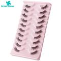 Green Home Artificial Lashes Removable Women 3D Half Fake Lashes Grafting. 