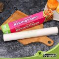 Hygienic Baking Paper Roll Shawarma Paper, Butter Paper Roll - 12 Inch X 5 M, White. 