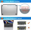 EooCoo Case Plastic Hard Shell Cover compatible for Macbook Pro 13 inch M2 M1 A2338 A2251 A2289 A2159 A1989 A1706 with Touch Bar, 2022-2017 Released, Smooth Shiny Surface, Crystal Clear. 