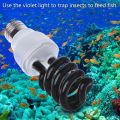 220V 20W E27 Fluorescent Blacklight CFL Light Bulb Lamp Replacement UV Light Lamp Fly Trap. 