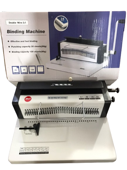IBICO%20Binding%20Machine%20E.B%20TECH%20STAR%20%E2%80%93%20A4%20Wire%203:1%20Punch%20&%20Bind,%2025%20Sheets%20Punch,%20120%20Sheets%20Bind,%20Adjustable%20Paper%20Margin,%20Durable%20Metal%20&%20Plastic%20Construction%20-%20Image%203