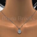 Sparkling Round Gemstone Pendant Necklace & Earrings Set | Premium Women's Jewelry. 