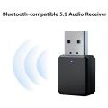 Audio Receiver Dual Output AUX USB Stereo Car Hands-free Call Built-in Microphone Bluetooth-compatible 5.1 Mic  Adapter-0. 