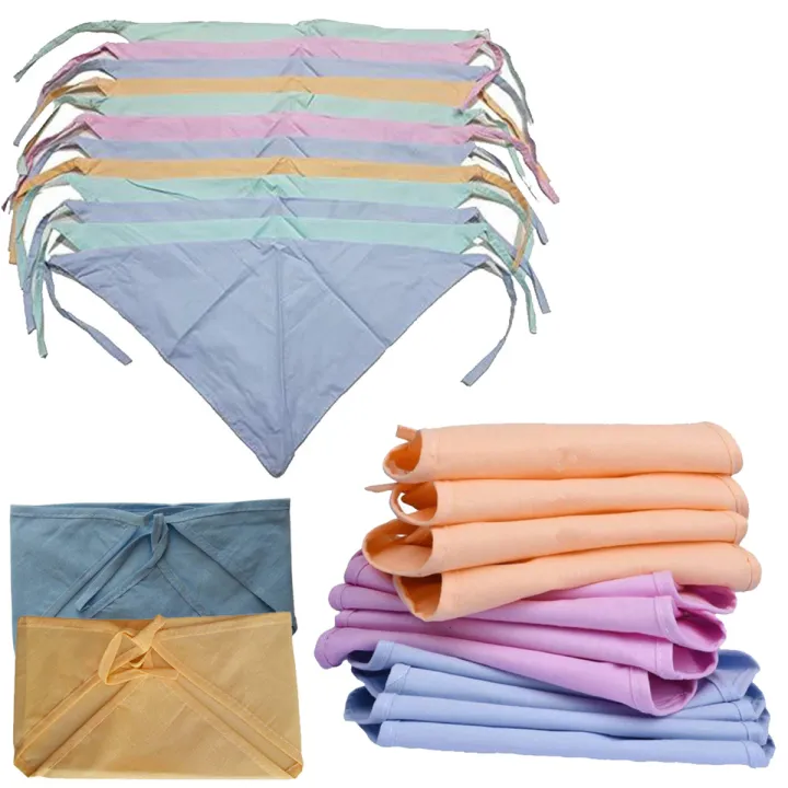 Baby Langot Cotton Triangle Shape Nappy for New Born Baby Pack of