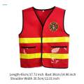 Firefighter Child Vest Premium Firefighter Vest Girls Child Kids 1Pcs. 