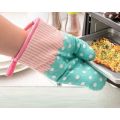 1-Pc Cooking & Baking Gloves High Temperature Microwave Oven Gloves Anti Slip Heat Resistant Gloves Mittens Assorted Colours and Design Fabric-Random color. 