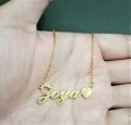 ZOYA NAME NECKLACE PENDANT LOCKET ; STAINLESS STEEL. 