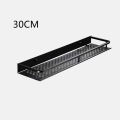 Bathroom Shelf Black Aluminum Kitchen Storage Rack Shower Wall Mounted Nets Shelves Organizer Bathroom Accessories Towel Holder. 
