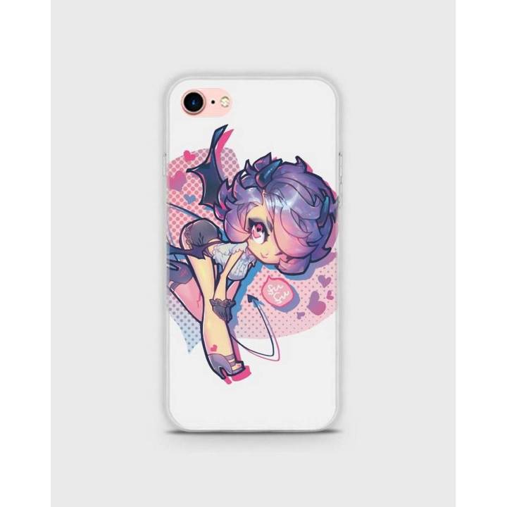 Iphone 7 Case Cover Hybrid Soft- Apple  Cartoon Print - 1cover2459
