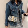 New Dollar Style Evening Bags With Diamond Shoulder Wallet Clutch. 