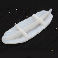 Resin silicone feather molds for jewelry making tray trontray dish holders. 