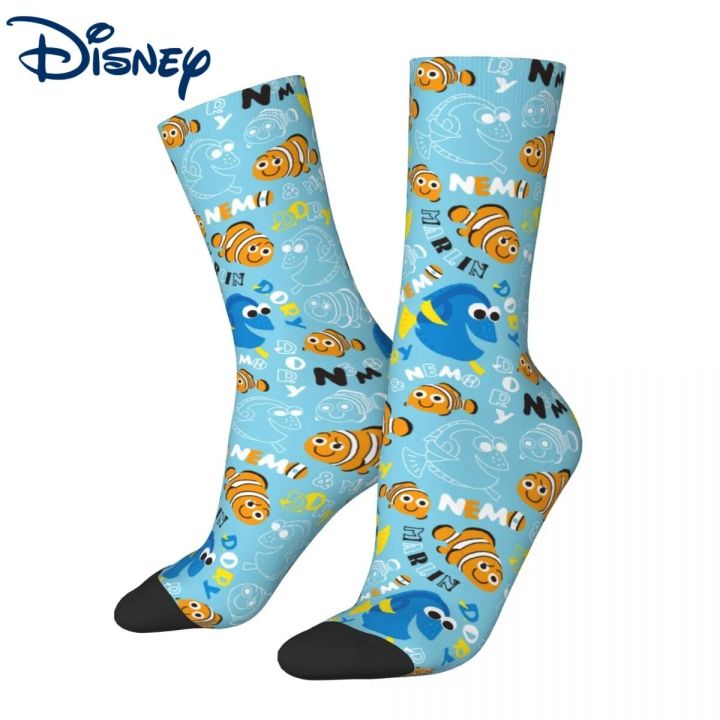 Finding Nemo Dory And Nemo Pattern Socks Men Women Fashion Disney Socks Novelty Spring Summer Autumn Winter Middle Tube Socks