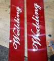 Wedding plates for cars. 