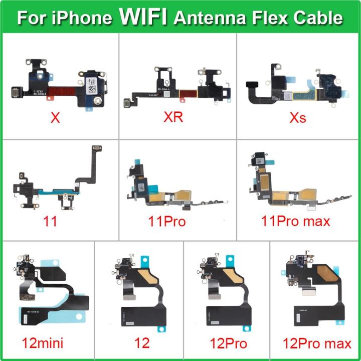 【Liquor Win】Tested Well WiFi Antenna For iPhone X XR XS 11 12 13 Pro Max mini Wi-Fi Wireless Signal Antenna Flex Cable Replacement Parts