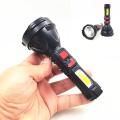 【ETOP】Mini LED flashlight rechargeable torch light powerful japan emergency light torchlight powerful flashlight 1000000 lumens torch light super bright touch light 4 Lighting Modes light work light camping lamp tactical flashlight. 