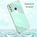 Biruiqu for Tecno Camon 15 Back Cover Luxury 6D Plating Frame Shiny Bling Phone Pounch Soft Silicone Square Phone Case. 
