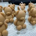 Mini Teddy Bear Scented Candles Set of 4 Custom Fragrance Decorative Home Decor Long Lasting Aromatherapy Gift for Bedroom Living Room. 