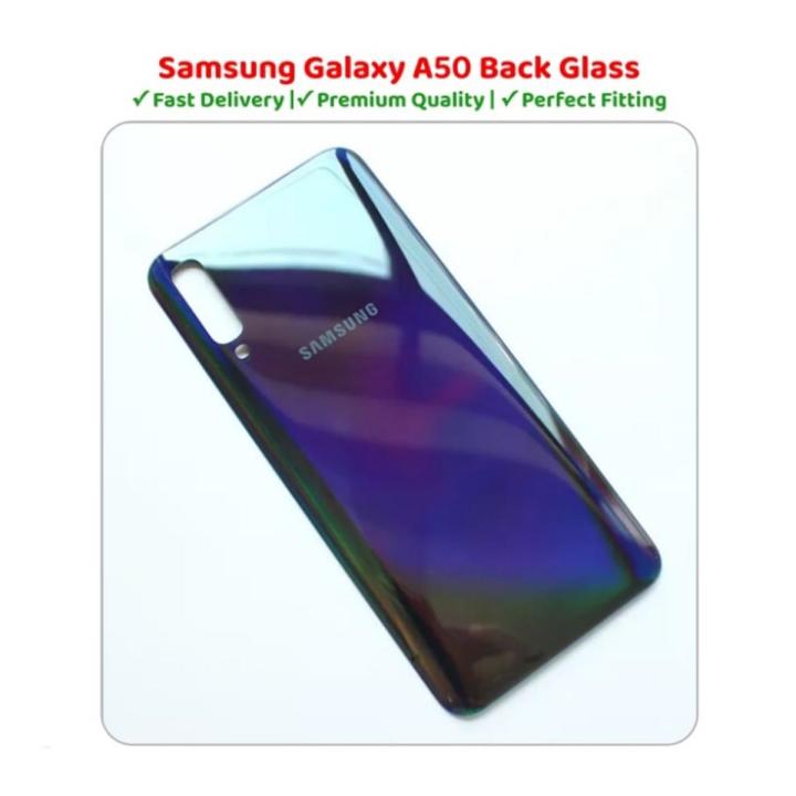 Samsung A50 Back Glass Battery Cover Rear Door Housing Case For