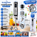 3 in 1 Hand Blender - Hand Blender Machine -1000W Powerful Stick Blender - 2 Speed Hand blender - 4 Blade Stainless Steel - Egg Beater and Milk Frother - 500ml Chopper and 600ml Beaker With Lid - Meat Chopper Machine - Juicer Machine - Kitchen Accessories. 