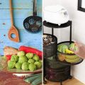 Kitchen Storage Rack-Rotating Vegetable Rack Floor-Standing Multi-Layer Kitchen Storage Rack, Household Storage Shelf for Kitchen Living Room Toilet. 