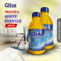 GLINT WHITE PHENYL 225 ML - Pack Of 2 - household cleaner - washroom cleaner - floor cleaner - Phenyl Cleaner - Antibacterial phenyl with Pleasant Fragrance - Pack Of 2. 