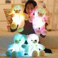 BE TOP Creative Light Up LED Teddy Bear Stuffed Animal Plush Toy Colorful Glowing Teddy Bear Gift for Kid Size:30cm. 