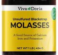 Viva Doria Organic Unsulfured Blackstrap Molasses, 500ml.. 