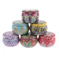 New Tin Tin Box Drum-shaped Party Supply Storage Case Candle Making Kit Holder. 