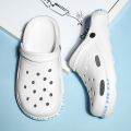 Men Sandals Fashion Summer Hole Shoes Rubber Clogs Men Garden Shoes Outdoor Beach Flat Sandals Unisex Beach Slippers. 