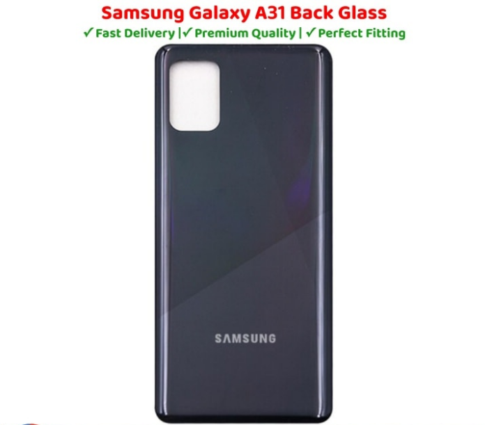 Samsung A31 Back Glass Battery Cover Rear Door Housing Case For Samsung A31 Back Glass Battery Cover Replacement