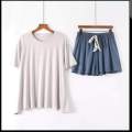 Soft jersey fabric short  wear suit. 
