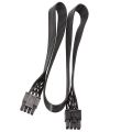 CPU 8 Pin Male to CPU 8 Pin (4+4 Pin) Male EPS-12V Motherboard Adapter Cable for Corsair Modular Supply 60cm. 