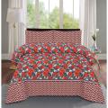 Nishat linen Fancy Bedsheet Cotton Double Bed Sheet Set - King Size (1 Sheet and 2 Pillow Covers) by Nishat Linen. 