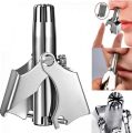 Manual Nose & Ear Hair Trimmer/Stainless Steel /Washable/Portable. 