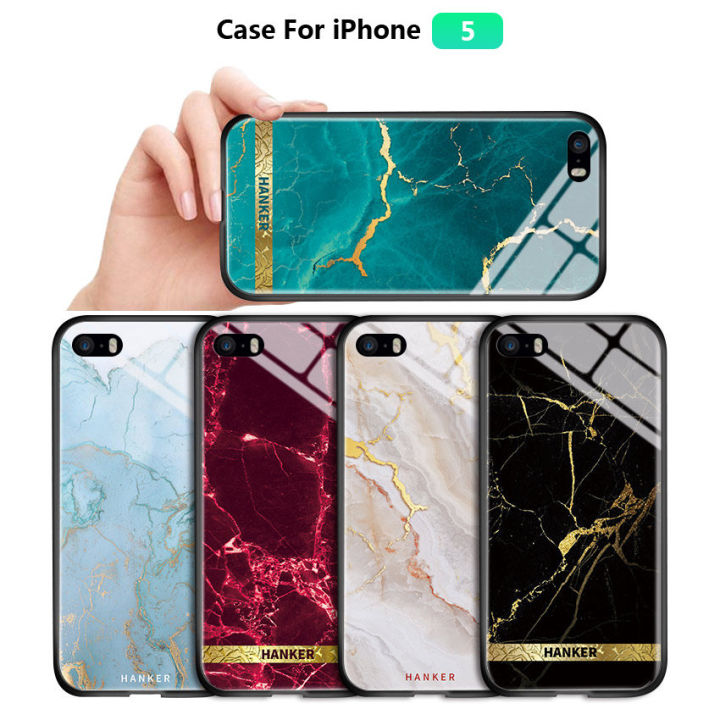 TA for iPhone 5 / 5S / SE 2016 Back Cover Elegant Dreamy Stars Personalized Patterns Tempered Glass Phone Case
