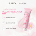 LAIKOU Sakura Peeling Off Nose Mask Tightening Pores Deep Cleansing Blackhead Removal 30g. 