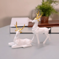2 PC Ceramic Deer's Showpiece Home Decor Office Table Decoration. 