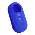 【Universal Car Parts Store】3 Buttons Car Key Case Key Cover Fob For FIAT 500 500L ABARTH Panda Bravo Silicone Key Bag. 