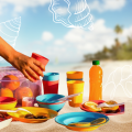 Picnic Set/ Adaptable Picnic Set/ 30 pcs picnic set/ kids picnic prtyset/ party set/  family picnic se/ camping dinner set/ outdoor dinner set/compete set of 6 bowl./ 6 plate/ 6 glass/ 6 spoon/ 6 forkset/30 pcs set. 